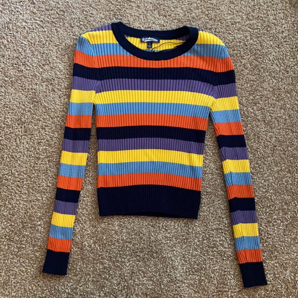 Stripped long-sleeve shirt